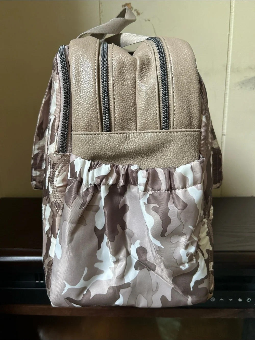 Lug Aviator Carry-All Tote Bag Camo Taupe